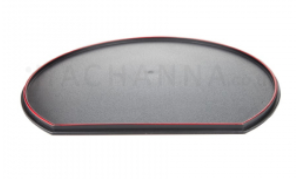 ถาดรูปพัดสีดำ 32.5x29 ซม.