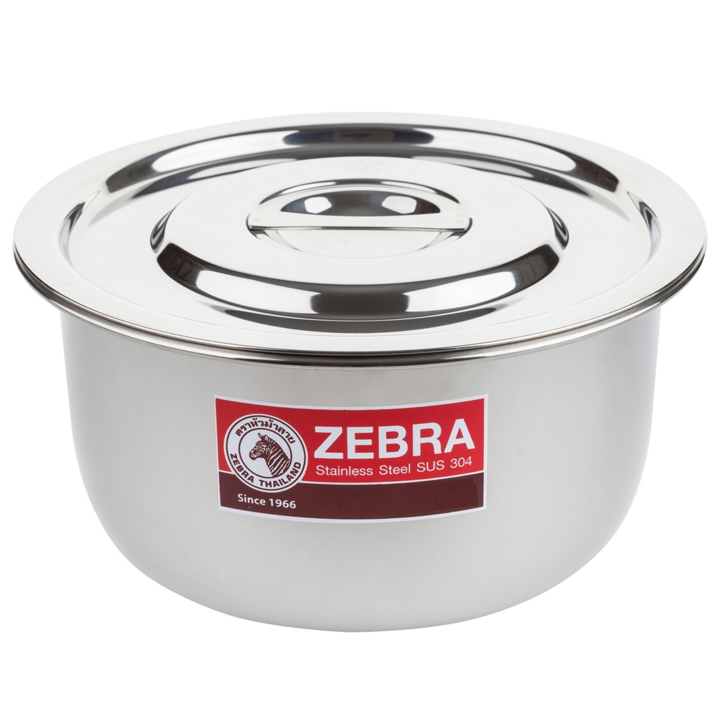 Zebra Stainless Steel Indian Pot 26 cm (18-8) 