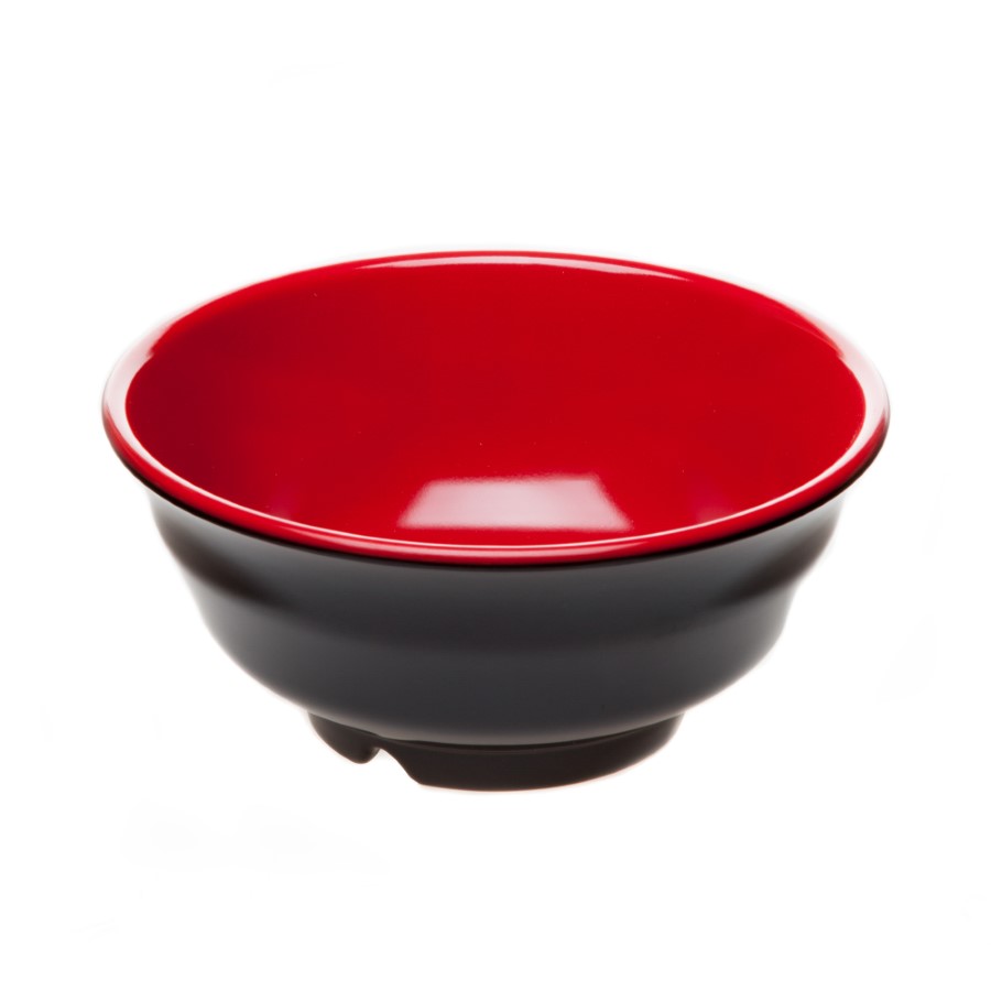 Gyudon Bowl 6" (Black-Red)