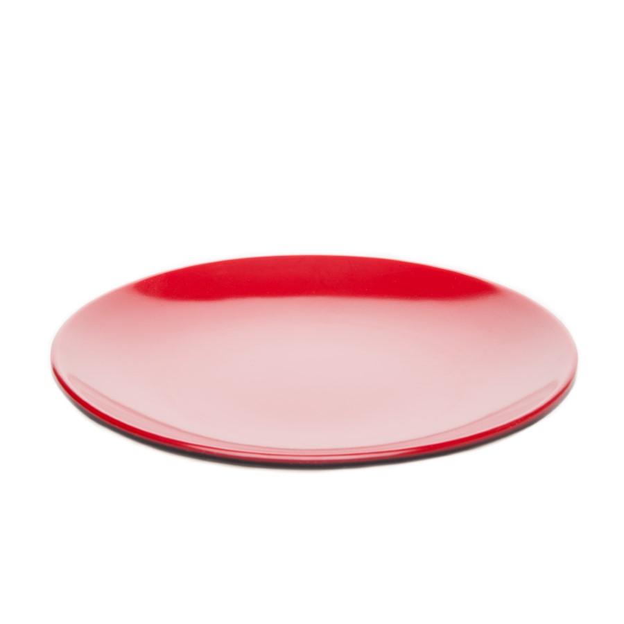 จานแบ่งดำแดง 6 นิ้ว