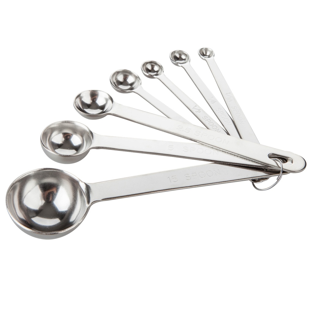 極厚計量スプーンセット 0.1/0.25/0.5/1/2.5/5/15 ml