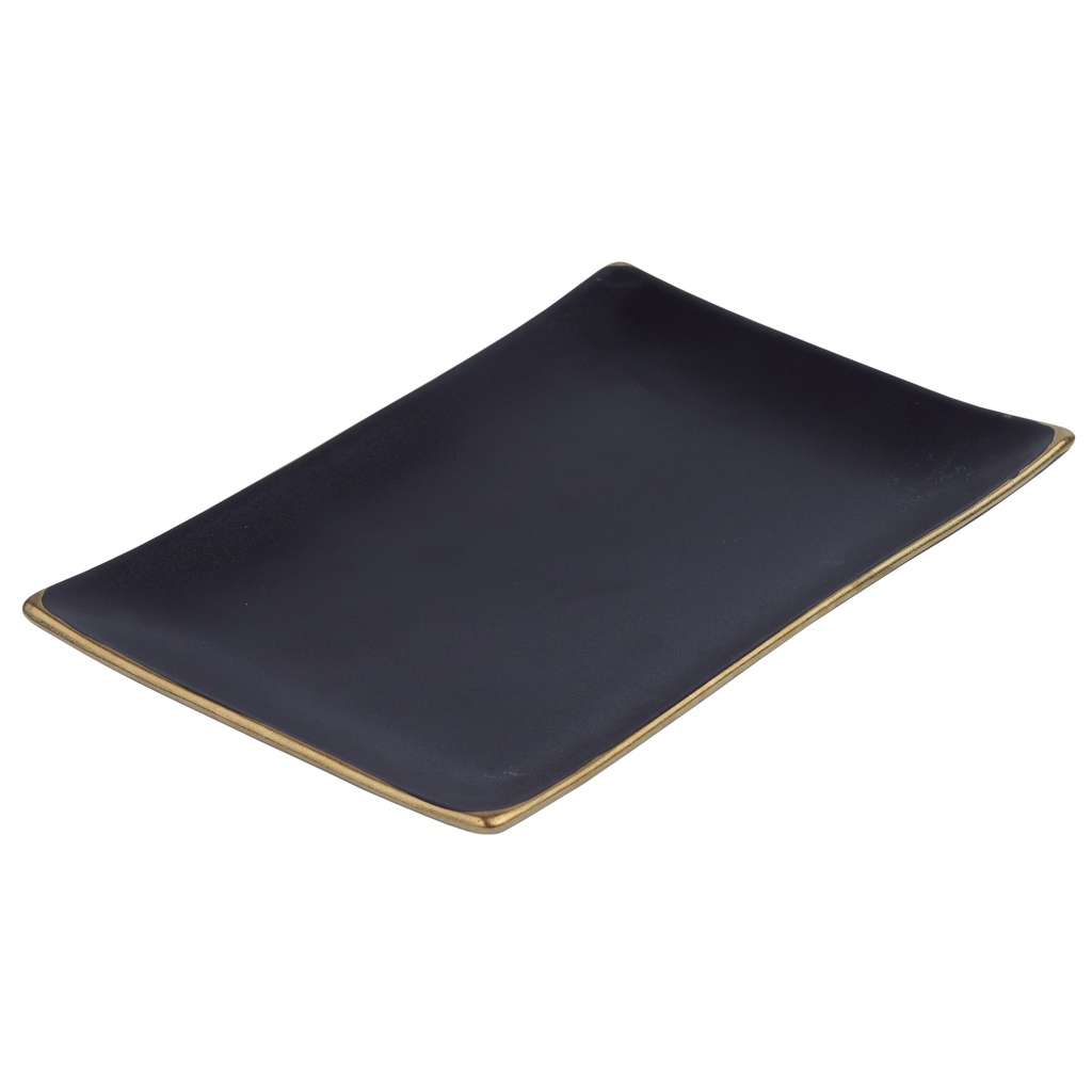 Akemono Plate 10" (Gold Rim)