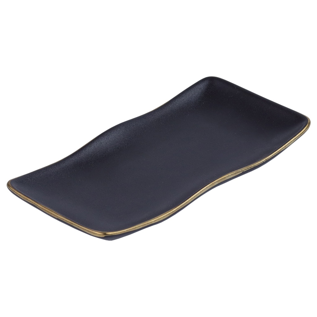 寿司皿 7" (ゴールドリム)