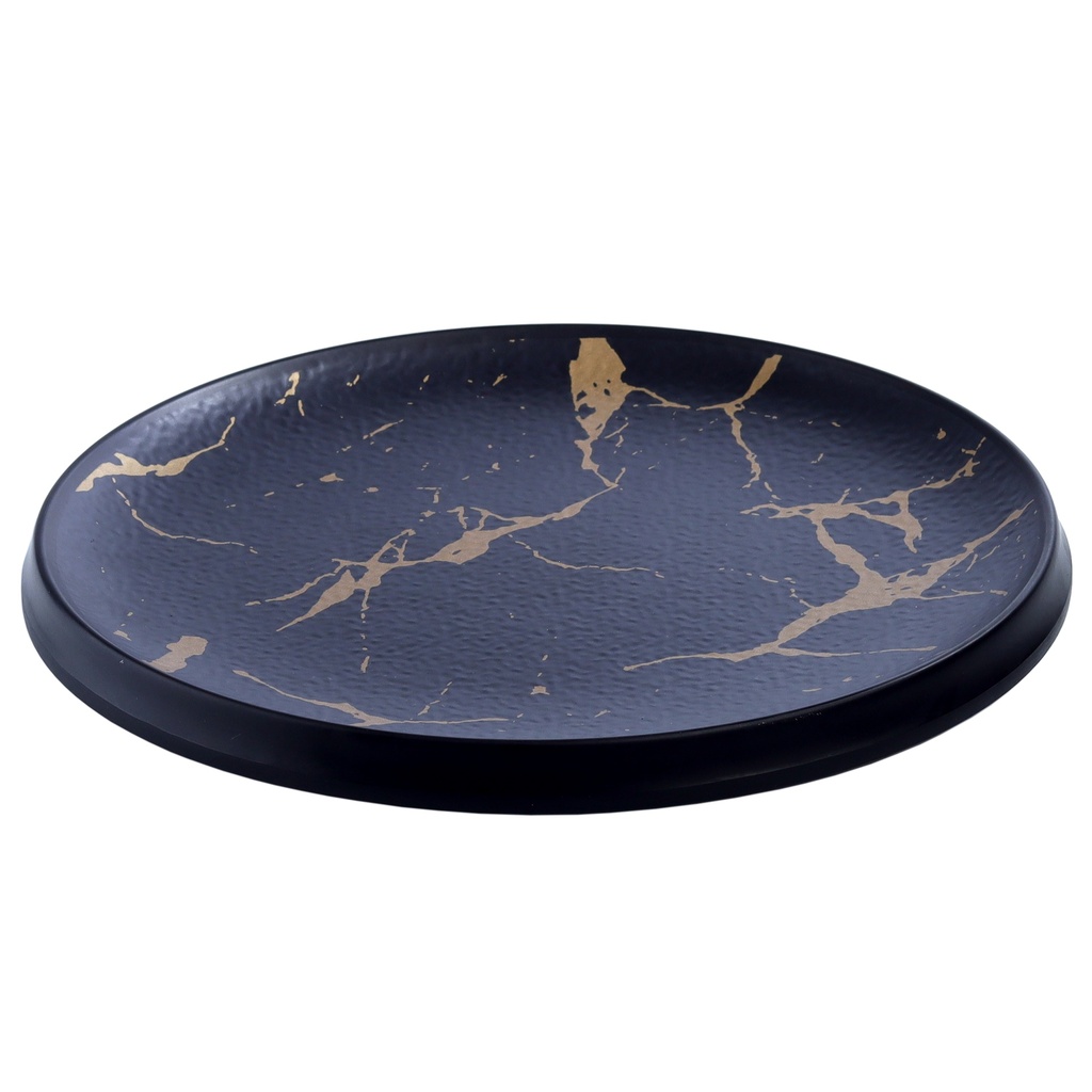 จานกลม Black Marble 9 นิ้ว (25-013)