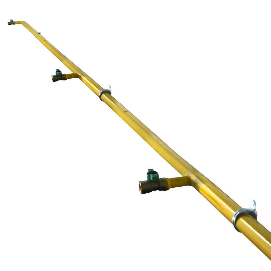 Black pipe seamless steel 1" with 6 valve (20 m)