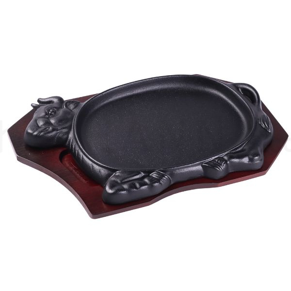 TOKIWA Cast Iron Cow Shaped Steak Plate 30 cm