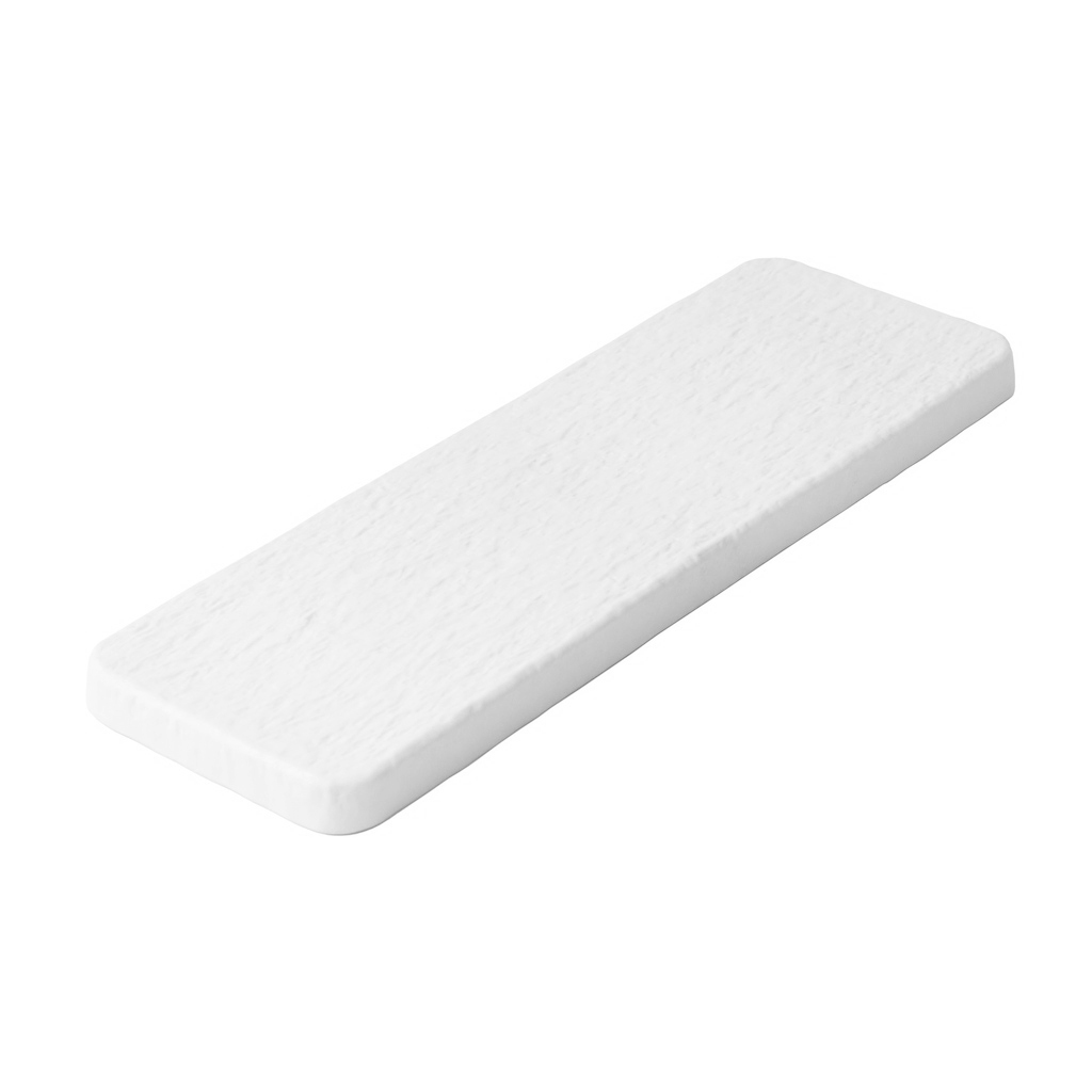 長皿 12“ (白石)