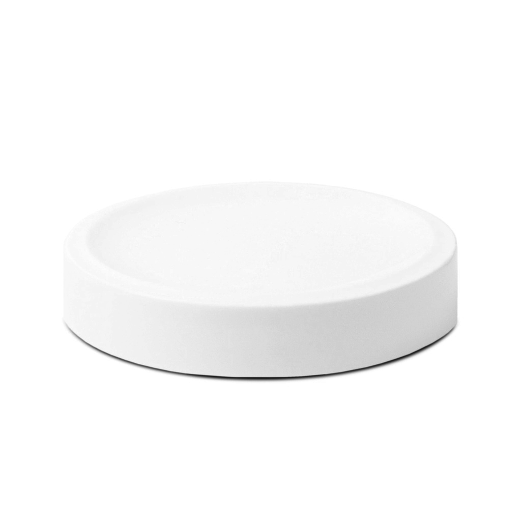 จานกลมพอร์ซเลนหลุมยุบขอบหนา 6 นิ้ว