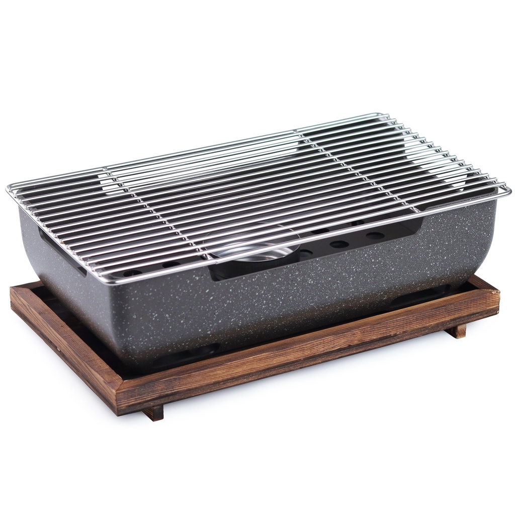 เตาฮิดะสีดำล้วน 38x25 ซม.