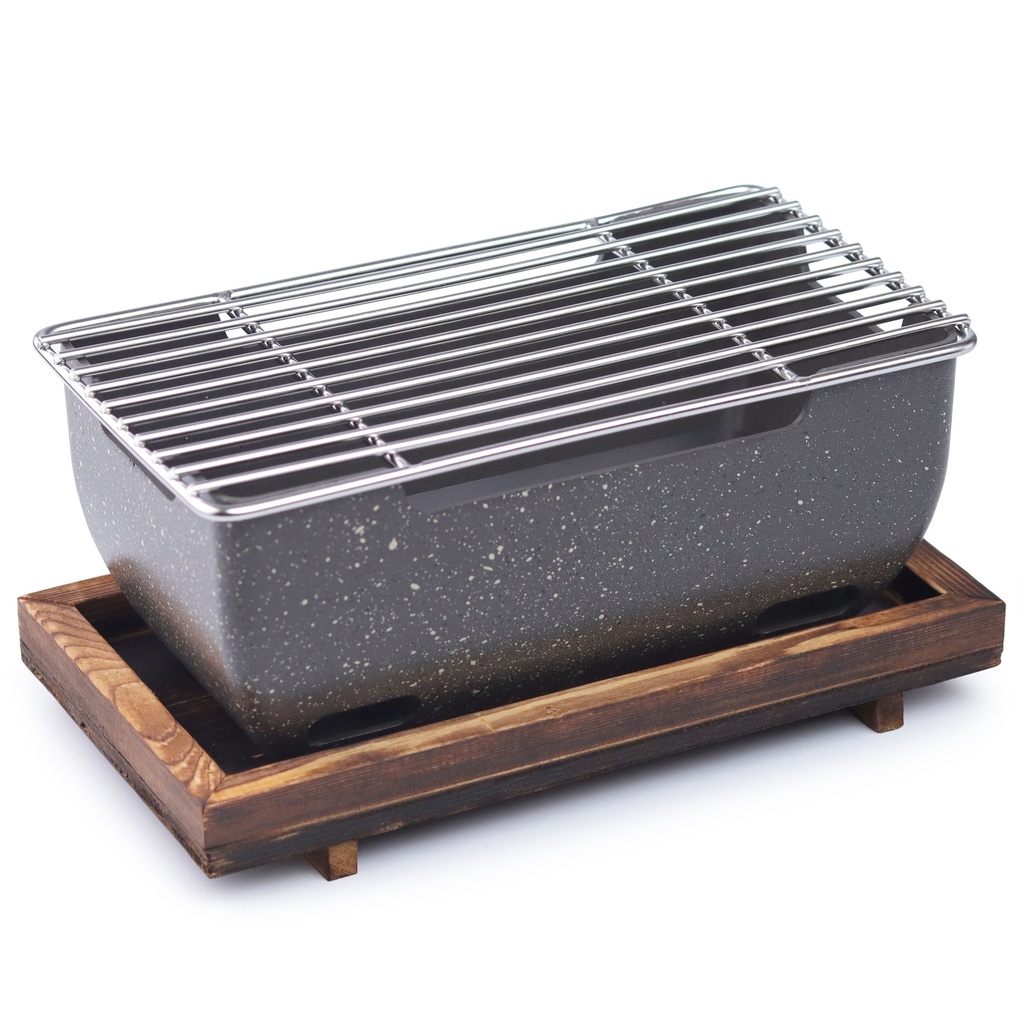 เตาฮิดะสีดำล้วน 25x15 ซม.