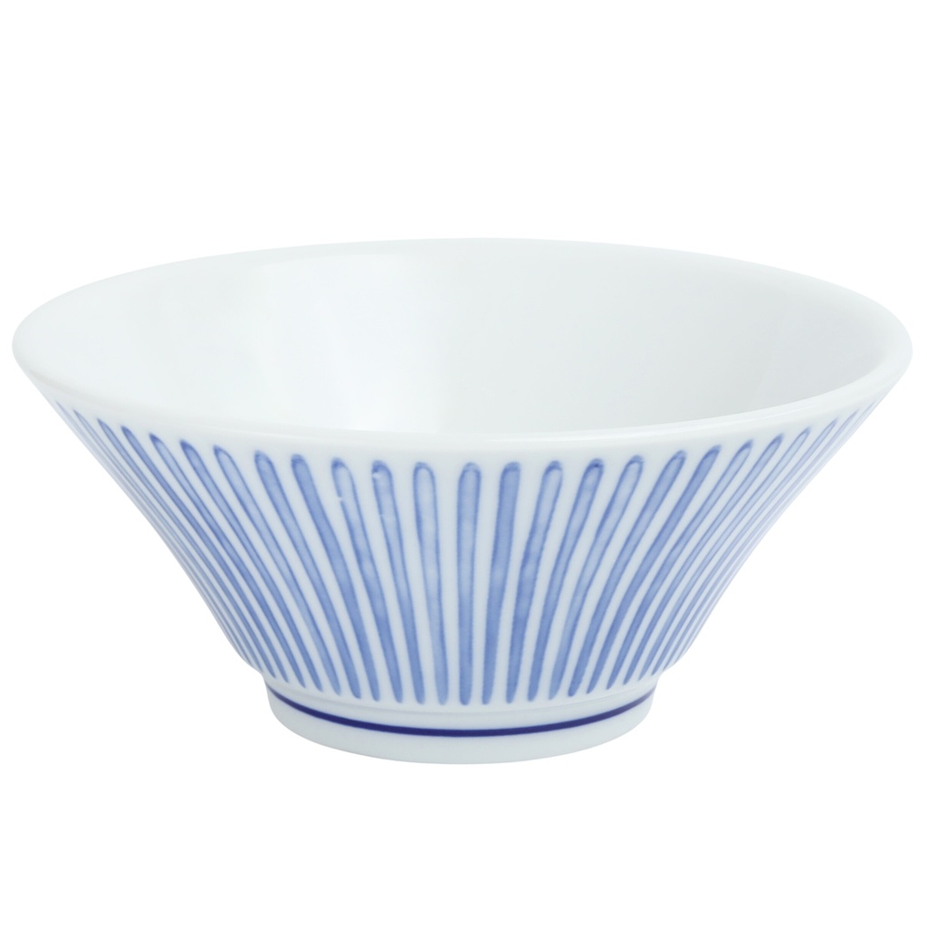 ชามปากบานลายฝนสีน้ำเงิน 4.75 นิ้ว