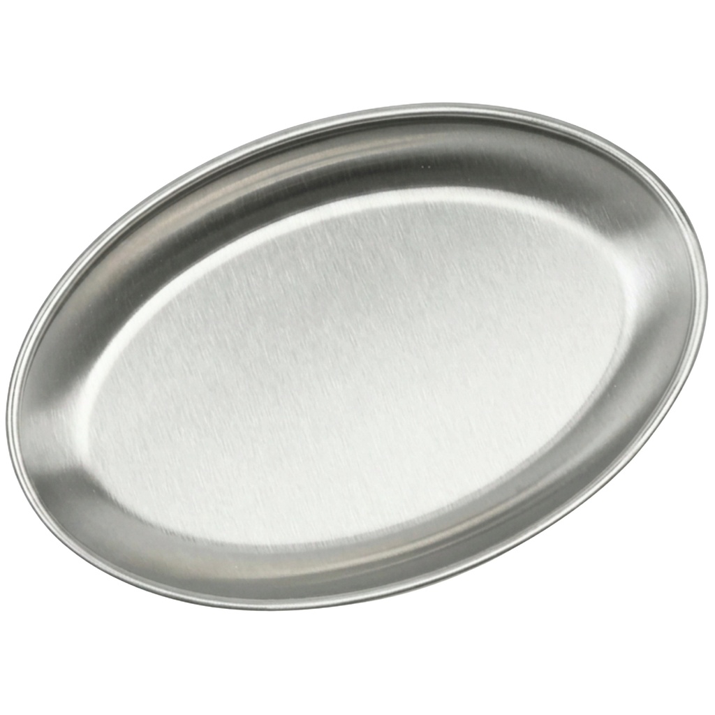 Oval Stainless Steel Plate 6" (18-8)