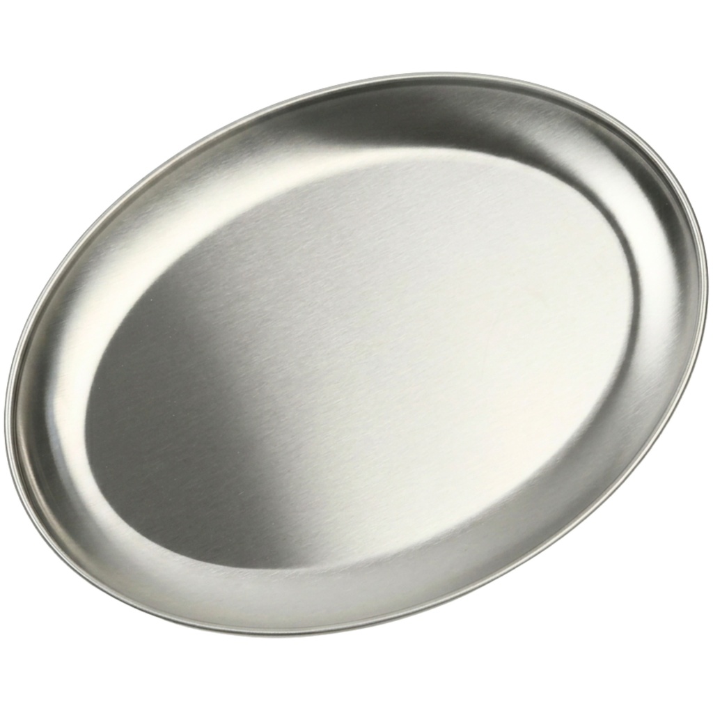 Oval Stainless Steel Plate 12" (18-8)
