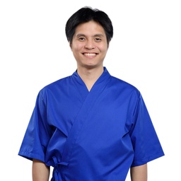 [CLH0047] Japanese Chef Coat Size XL (Sky Blue)