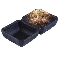 [CRM0406] 2 Compartment Sauce Dish (Volcano)