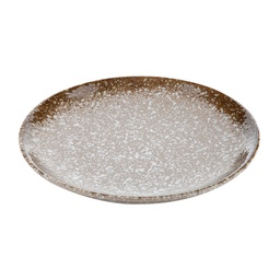 [CRM0475] Round Dish 6" (Snow-Desert)