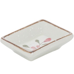 [CRM0602] Rectangle Sauce Dish 3" (Snow)