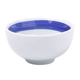 [CRM0662] お椀  4.25" (青丸)