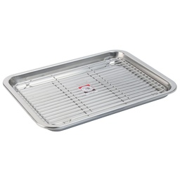 [SET0018] Stainless Steel Tray With Net 16"