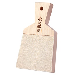 [KJP0006] ที่ขูดวาซาบิหนังกระเบนใหญ่ 80x70x136 มม.