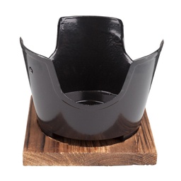 [SET0014] アルミ丸コンロ 黒 13.5 cm 