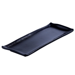 [MLM0221] จานมากิซูชิดำ Zen Series 11.2 นิ้ว (BW-029)