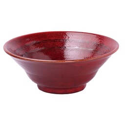 [CRM0712] ラーメン丼 9" (黒薔薇)