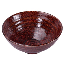 [CRM0765] Wide mouth bowl 5" (Aka)