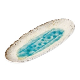 [CRJ0070] Shibuki Oval Long Plate 12.5"