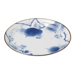 [CRJ0200] จานกลมลายองุ่น 9.5 นิ้ว