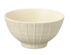 [CRJ0216] ชามดงบุริลายเส้นนูนสีขาว 6.25 นิ้ว