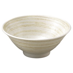 [CRJ0252] Soba Bowl (Risshun Brush) 7"
