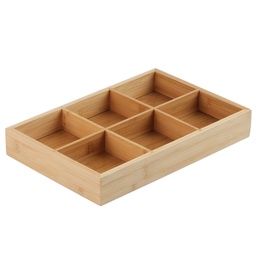 [WOD0129] กล่องเบนโตะไม้ 6 หลุม