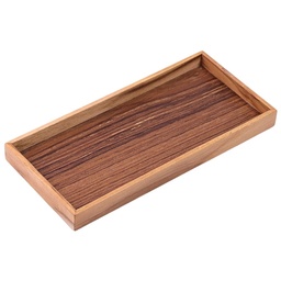 [WOD0117] ถาดรองเครื่องปรุงไม้สัก 17x8 ซม.