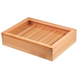 [KWD0028] Wooden Box with a Clear Lid 42x32x10 cm
