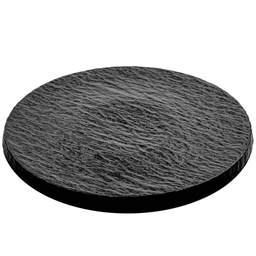 [CRM0922] Round Flat Plate 10" (Black Stone)