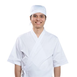 [CLH0125] Japanese Chef Coat Size M (White)