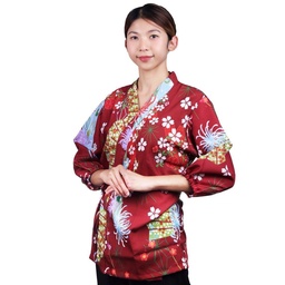 [CLH0134] ชุดพนักงานหญิงฮานะสีแดง S