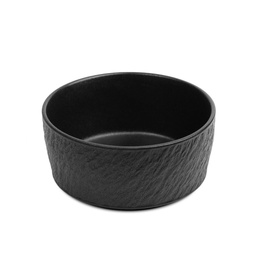 [CRM1074] จานขอบตั้งลายหินสีดำ 6 นิ้ว