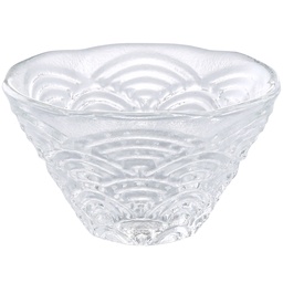 [GLS0134] ถ้วยแก้วลายคลื่น 40 มล.